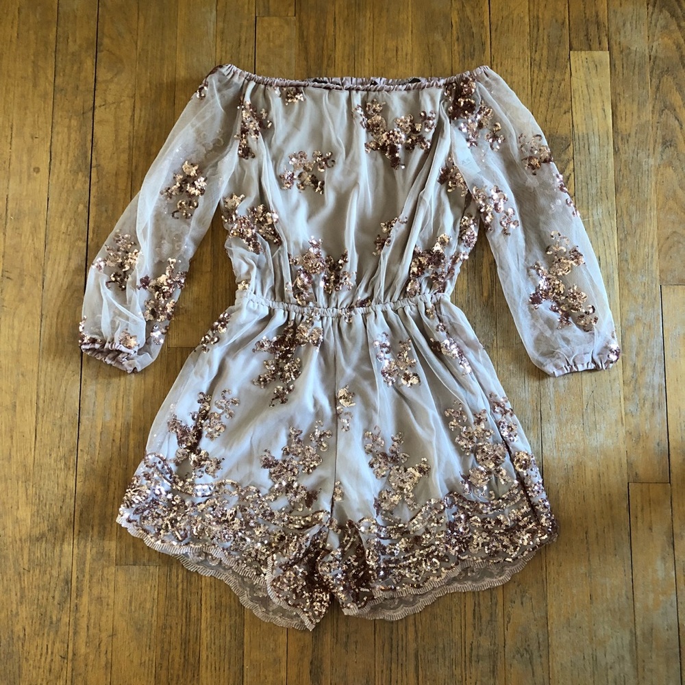 NWT SPARKLY ROMPER!